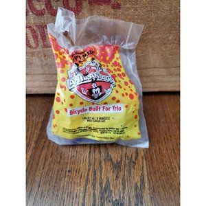 Vtg NEW 1993 McDonald's Happy Meal Toy Animaniacs Bicycle Built for Trio